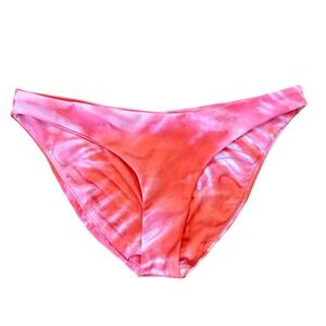 Peixoto Bella Full Bottom Bikini Grapefruit Tie Dye Pink Orange 1211F-PNKTD L